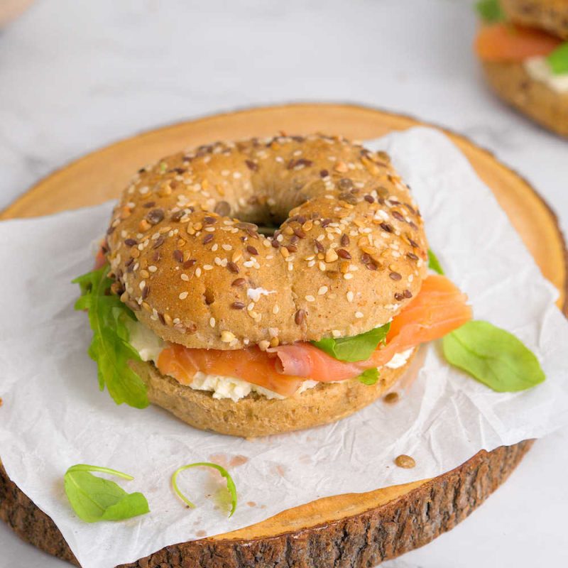 Salmon bagel with brie Recipes Dairy UK