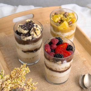 Trio of overnight oats with yogurt - Recipes | Dairy UK